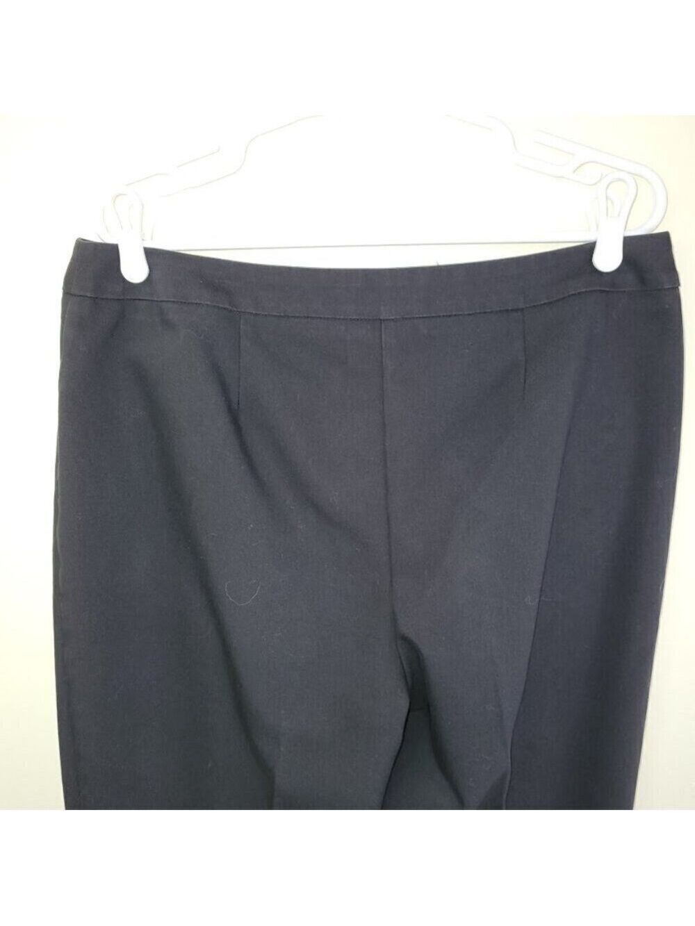 Chico's Fabulously Slimming Cropped Pants Black Cotton Stretch Blend Woman's L - Picture 6 of 10
